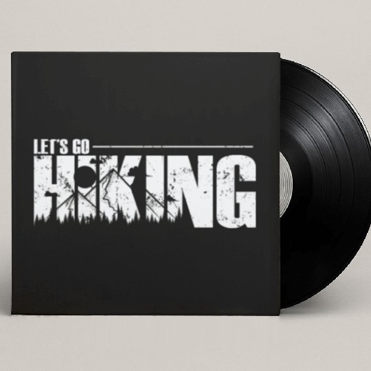 Let's go Hiking Outdoor Hobby Nature Custom Vinyl Record Sleeves