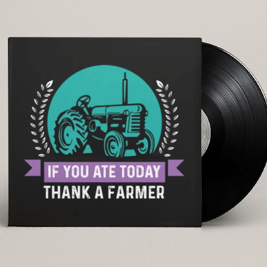 Thank a Farmer Thankful Person Gift Custom Vinyl Record Sleeves