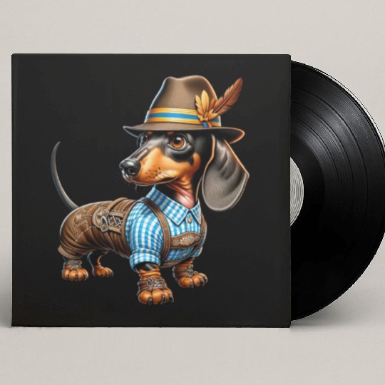 Dachshund dog Bayern Custom Vinyl Record Sleeves