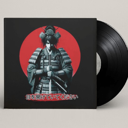 Samurai Warrior - Japanese heritage Custom Vinyl Record Sleeves