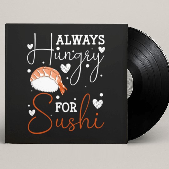 Japanese Fish Maki Cuisine Custom Vinyl Record Sleeves
