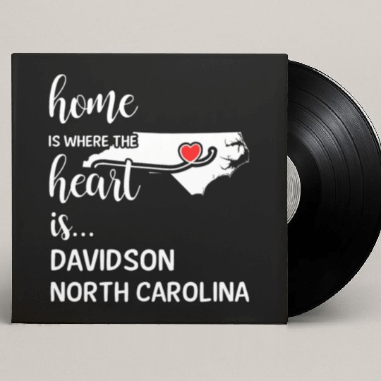 Davidson County North Carolina Is Where My Heart Custom Vinyl Record Sleeves