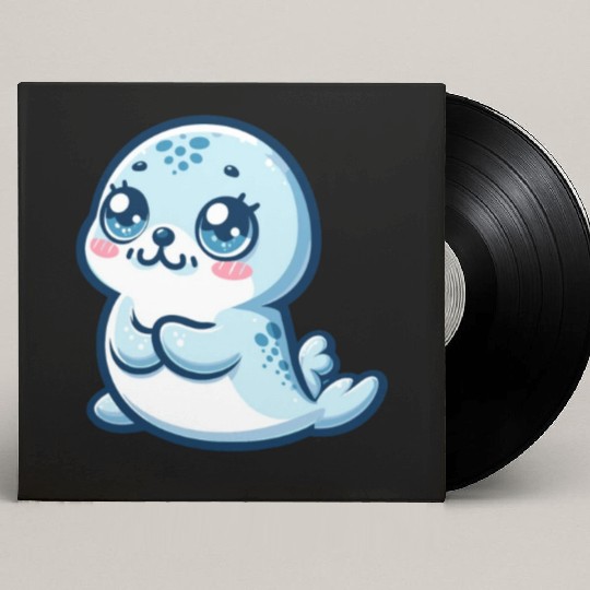 Graceful Seal Serenity Custom Vinyl Record Sleeves