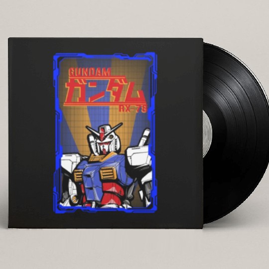 Gundam RX 78 Custom Vinyl Record Sleeves