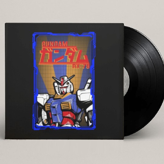 Gundam RX 78 Custom Vinyl Record Sleeves