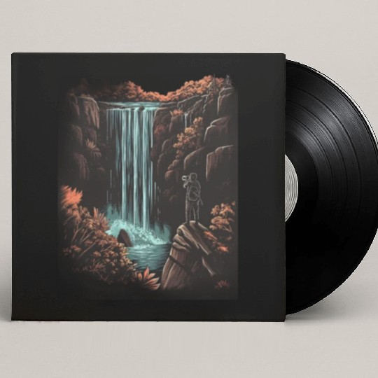 Photography Waterfall Nature Photographer Camera Custom Vinyl Record Sleeves