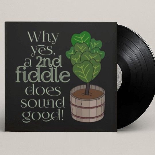 2nd fiddle... leaf fig Custom Vinyl Record Sleeves