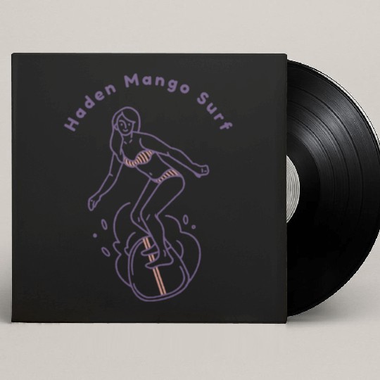 Haden Mango Surfer Girl Custom Vinyl Record Sleeves