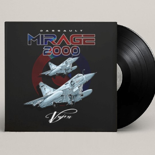 Dassault Mirage 2000 French Vintage Multi-Role Fig Custom Vinyl Record Sleeves