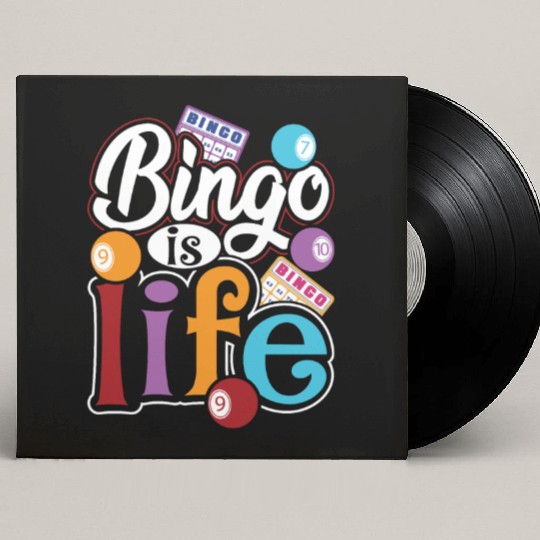 Bingo Is Life Bingo Player Bingo Caller Custom Vinyl Record Sleeves