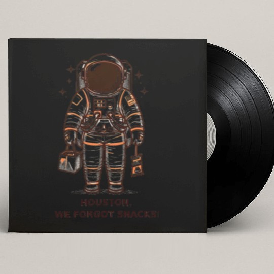 Houston, We Forgot Snacks! Custom Vinyl Record Sleeves