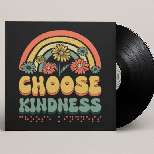 Choose Kindness Braille Alphabet Braille Language Custom Vinyl Record Sleeves