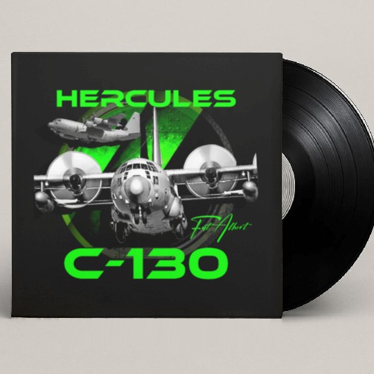 C-130 Hercules Military Aircraft Custom Vinyl Record Sleeves