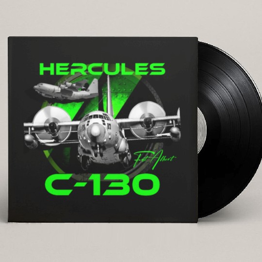 C-130 Hercules Military Aircraft Custom Vinyl Record Sleeves