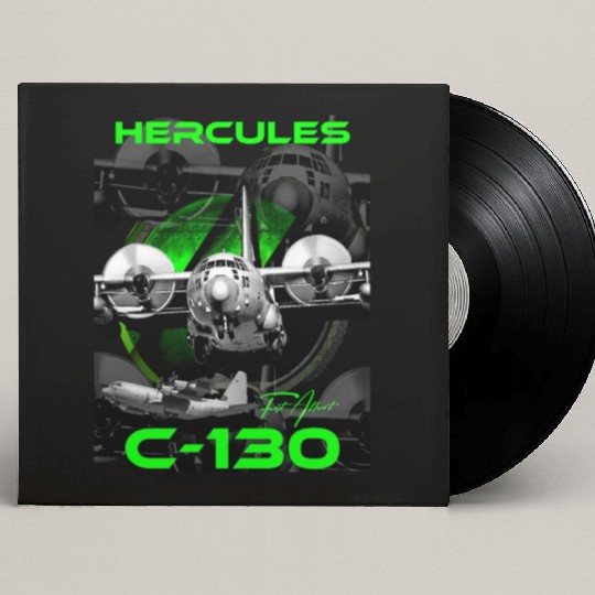 C-130 Hercules Military Aircraft Custom Vinyl Record Sleeves