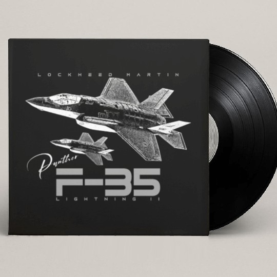 Lockheed Martin F-35 Lightning II Custom Vinyl Record Sleeves