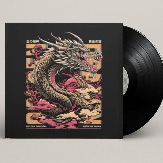 Golden Dragon: Pride of Japan Custom Vinyl Record Sleeves
