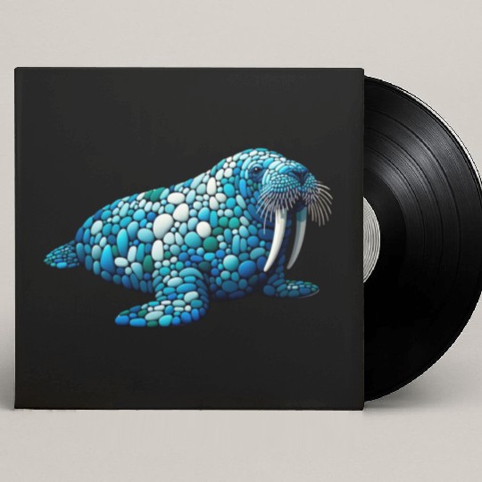 Serene Seas Walrus Custom Vinyl Record Sleeves