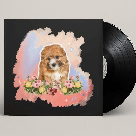 yorkie poo Custom Vinyl Record Sleeves