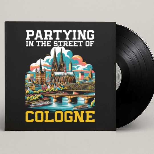 Cologne Germany Travel Vacation I Love Cologne Custom Vinyl Record Sleeves