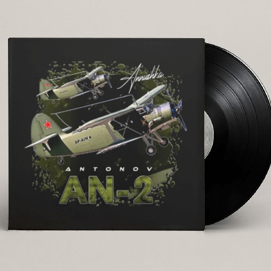 Antonov AN-2 Vintage Russian Aircraft Custom Vinyl Record Sleeves