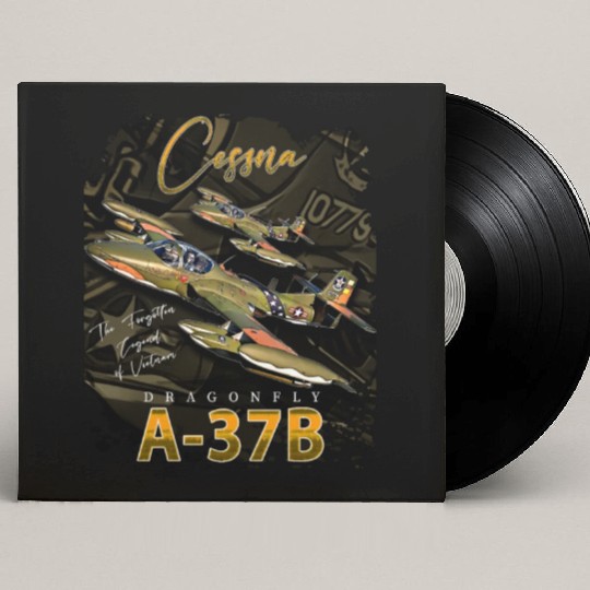 Cessna A-37 Dragonfly American Light Attack Plane Custom Vinyl Record Sleeves