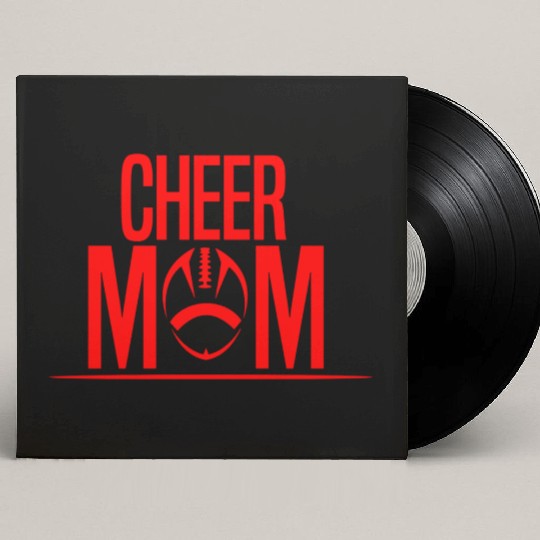 Cheer Mom Ball Football Mom Passion Is Gift Cool Custom Vinyl Record Sleeves