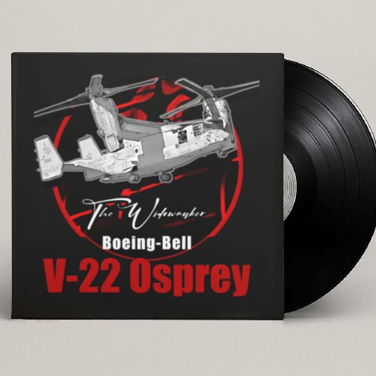 V22 Osprey Us Air Force Hybrid Aircraft Custom Vinyl Record Sleeves