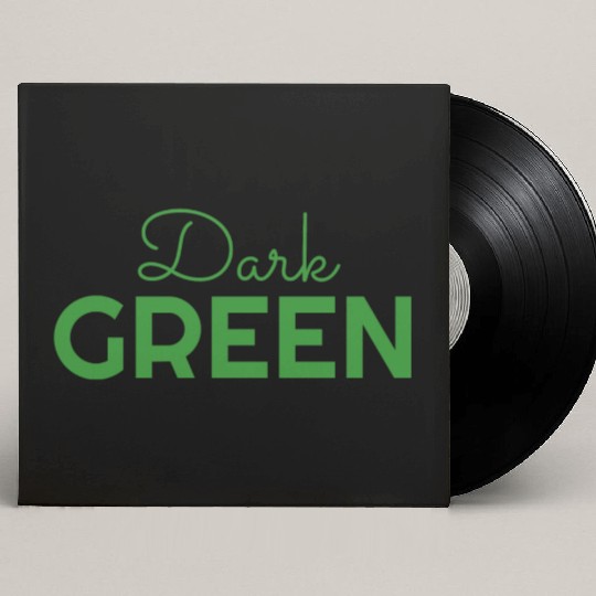 dark green color Custom Vinyl Record Sleeves