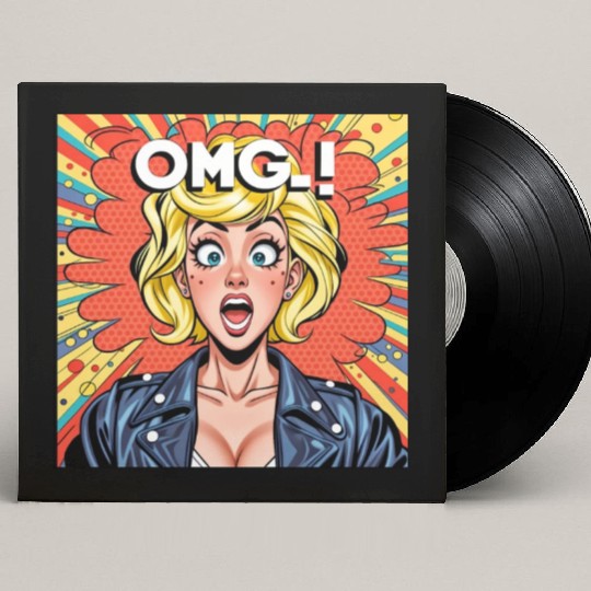 OMG Funny comics Custom Vinyl Record Sleeves