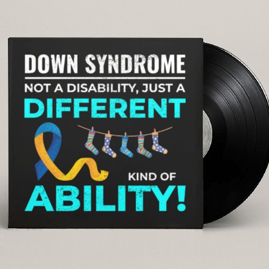 Down Syndrome Awareness Different Ability Custom Vinyl Record Sleeves