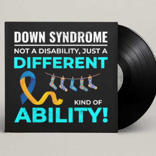 Down Syndrome Awareness Different Ability Custom Vinyl Record Sleeves