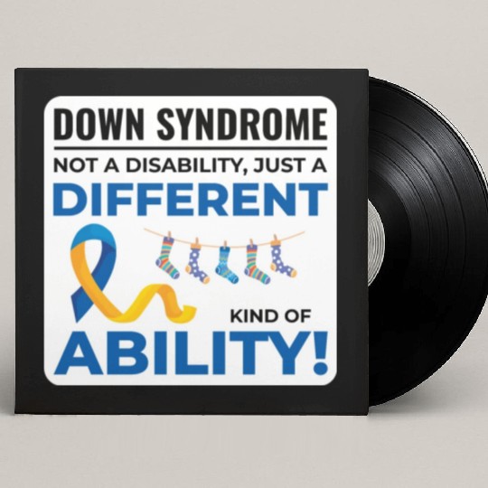 Down Syndrome Awareness Different Ability Custom Vinyl Record Sleeves