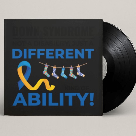 Down Syndrome Awareness Different Ability Custom Vinyl Record Sleeves