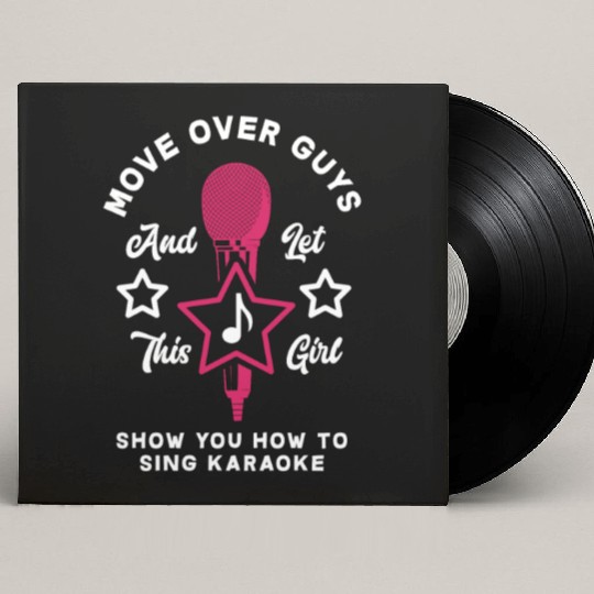 Funny Karaoke Singer Singing Musician Karaoke Gift Custom Vinyl Record Sleeves