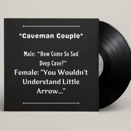 Caveman Couple Custom Vinyl Record Sleeves
