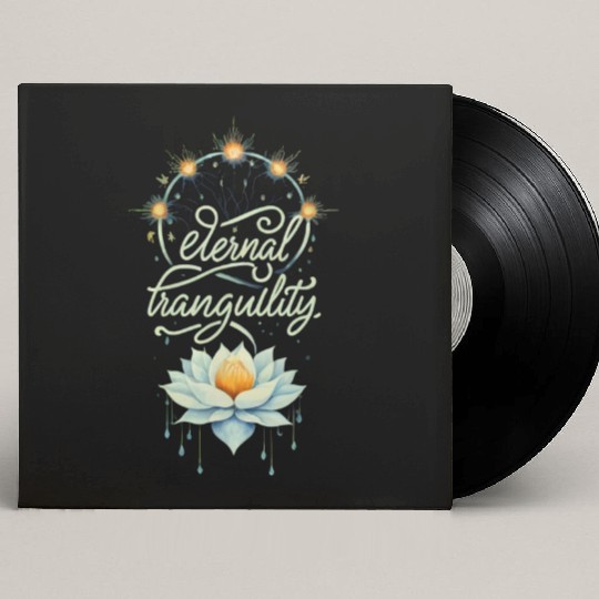 Luminous Lotus Serenity Custom Vinyl Record Sleeves