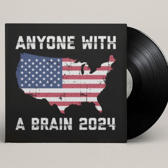 2024 Brain Vote Democracy Anti-Trump Custom Vinyl Record Sleeves