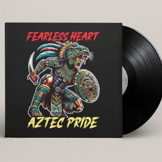 Aztec Jaguar Warrior Aztec Culture Indigenous Custom Vinyl Record Sleeves