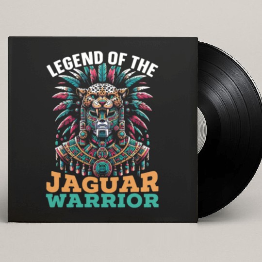 Aztec Jaguar Warrior Aztec Culture Indigenous Custom Vinyl Record Sleeves