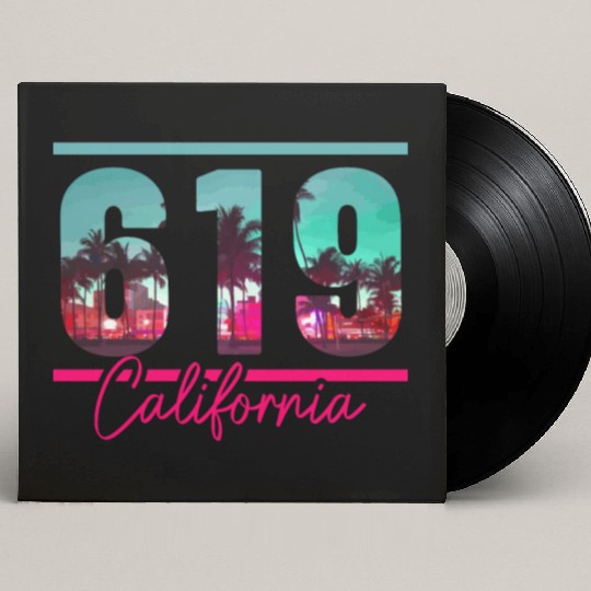 San Diego California Vintage Souvenir Custom Vinyl Record Sleeves