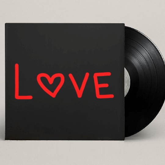 LOVE. HEART. HEARTS. LOVE. VALENTINE'S DAY. I LOVE Custom Vinyl Record Sleeves