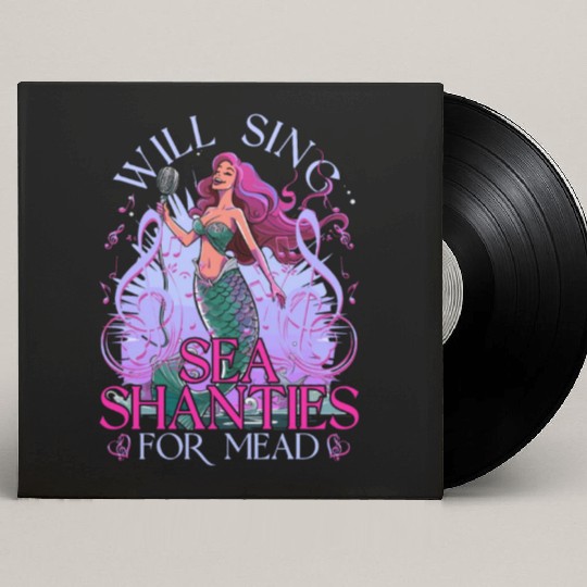 Will Sing Sea Shanties For Mead Sea Shanty Custom Vinyl Record Sleeves