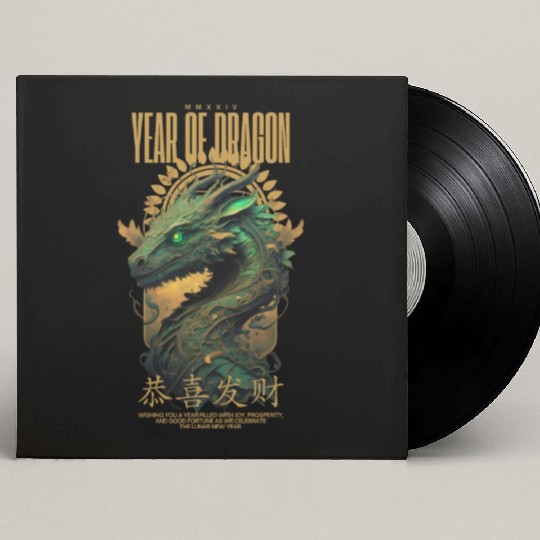 Year of the Dragon Custom Vinyl Record Sleeves
