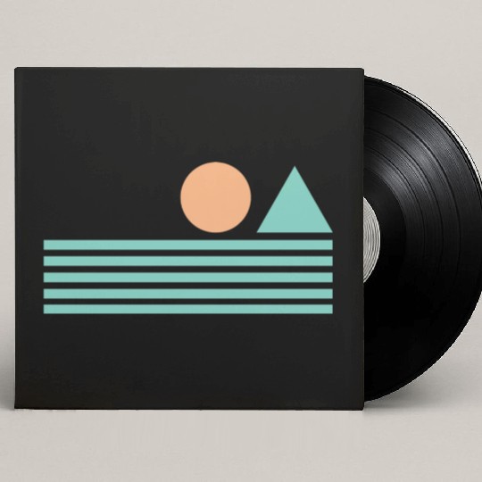 Retro Sunrise Custom Vinyl Record Sleeves