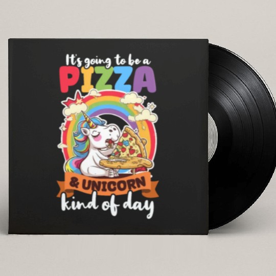 Unicorn Pizza Unicorn Kind Of Day Custom Vinyl Record Sleeves