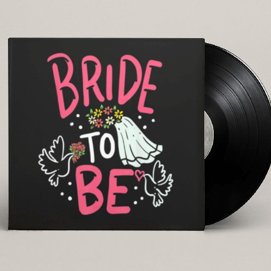 Bride To Be Engagement Marriage Bachelorette Party Custom Vinyl Record Sleeves