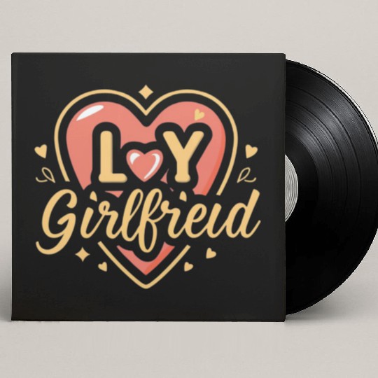 I love my girlfriend Custom Vinyl Record Sleeves