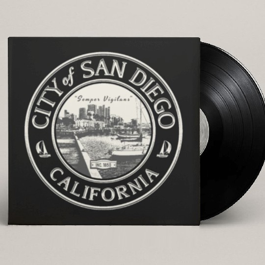 SAN DIEGO CALIFORNIA Custom Vinyl Record Sleeves