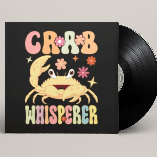 Groovy Crab Lover Seafood Lover Custom Vinyl Record Sleeves